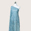 Sequined Beaded Mesh Baby Blue