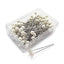 3/4" Petite Pearlized Pins, White, 500 pc