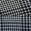 Wool Blend Tweed Houndstooth Check Black&White