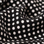 Woven Crepe - Black White Polka Dots