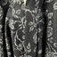 Italian Wool Blend- Black and White Roses Print