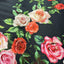 Italian Silk Fabric - Rose Print