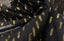 Metallic Clip Polyester Chiffon - Black / Gold