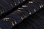 Jacquard Tulipano Lurex  -Dark Blue (12.6 m in stock)